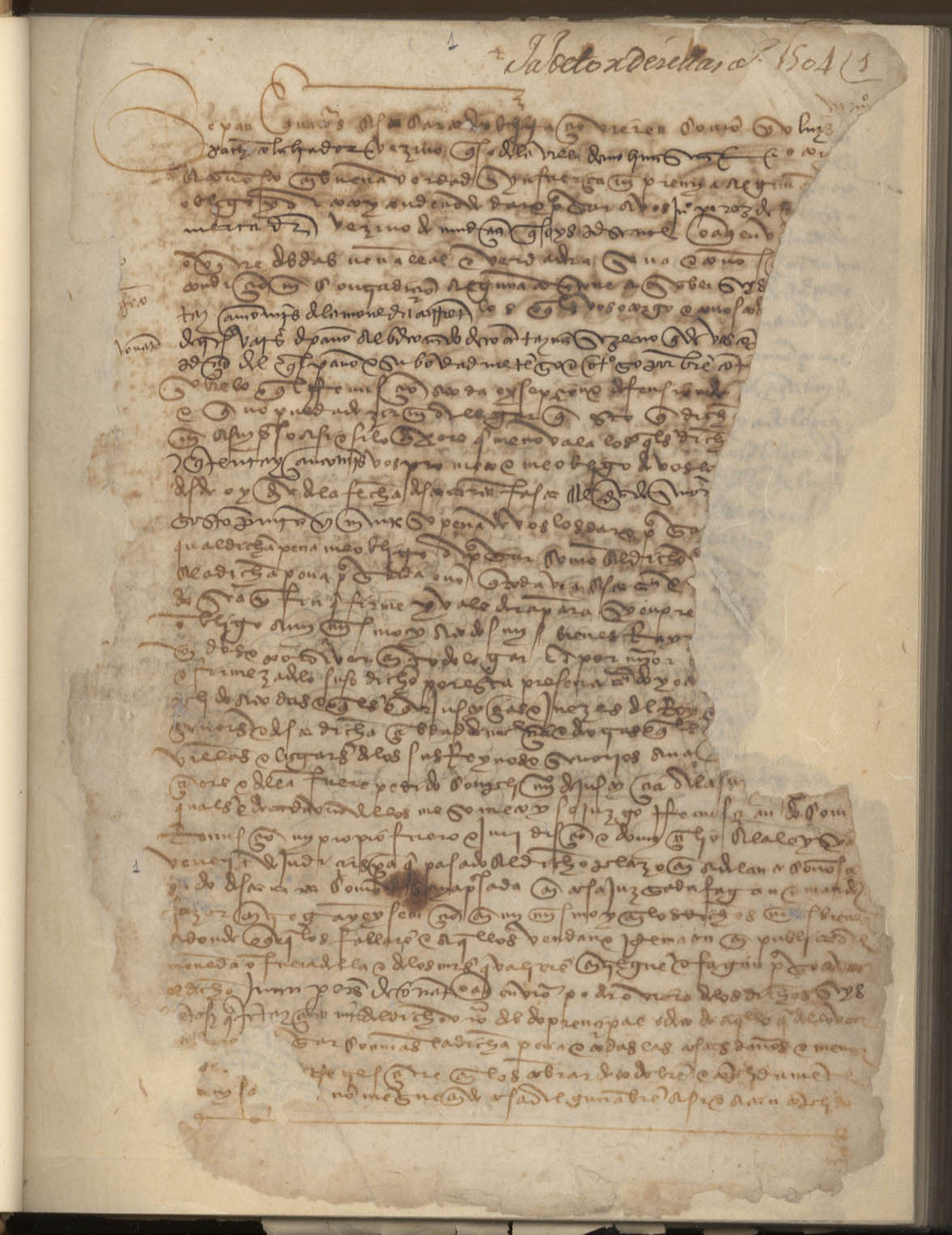 Registro de Juan de Tordesillas, Murcia: T. 1 de 1505-1521.